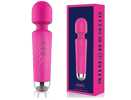 Vibrador Masajeador TURMIN Personal Masajeador de Mano Inalámbrico Masaje Eléctrico Recargable Rosa