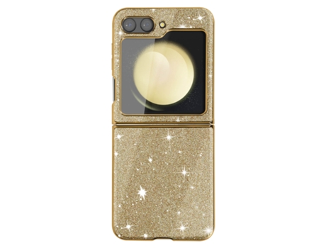 Funda para Samsung Galaxy Z Flip 5 AVIZAR Acrílico Dorado