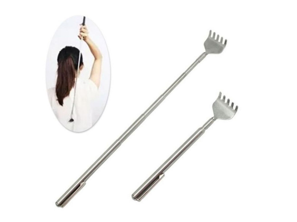 Rascador de espalda con diseño extensible, herramienta multiusos para aliviar la picazón y la acupresión, mango ergonómico para un agarre cómodo, plegable para