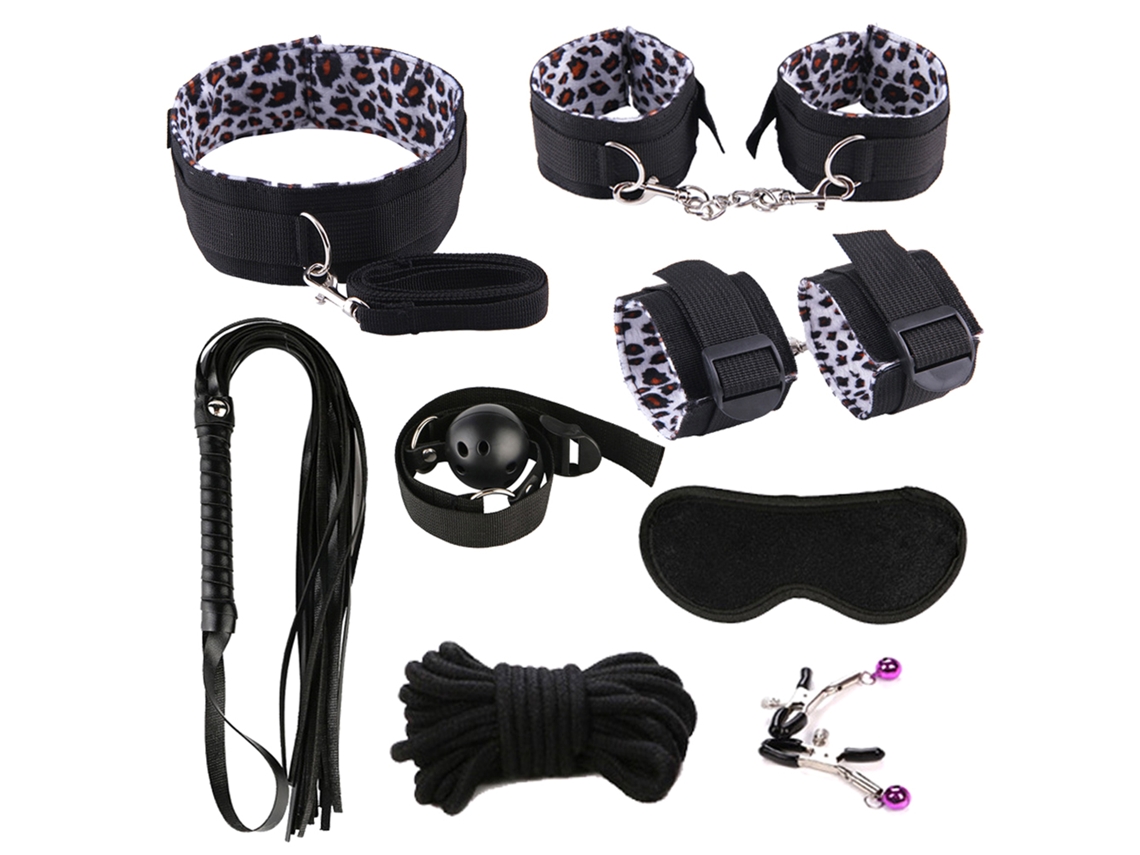 Juego Adulto Bdsm 25pcs: Restricciones, Vibrador, Plug Anal, Esposas, Látigo, Collar, Venda Ojos, Bozal, Pinzas Pezones