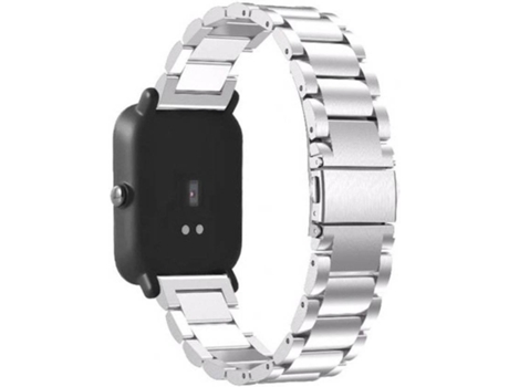 Correa Acero Stainless Lux + Herramienta PHONECARE Amazfit Bip S Gris