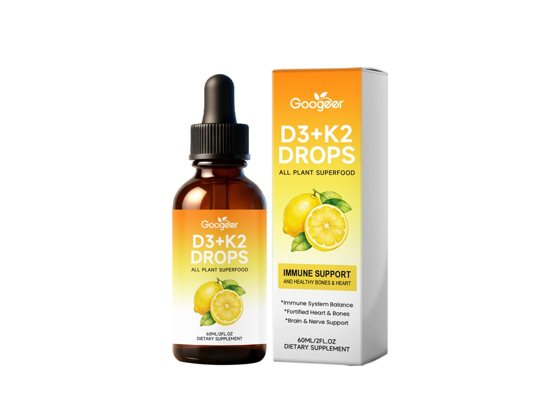 Gotas de vitamina D3 y K2 para la salud ósea