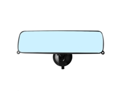 Espelho Retrovisor Interior Ventosa Universal – Carro E Camião, Azul, Amplo Ângulo