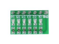 Módulo De Placa Indicadora Led Digital De 6 Bits Para Placa De Pruebas Diy 3-12v