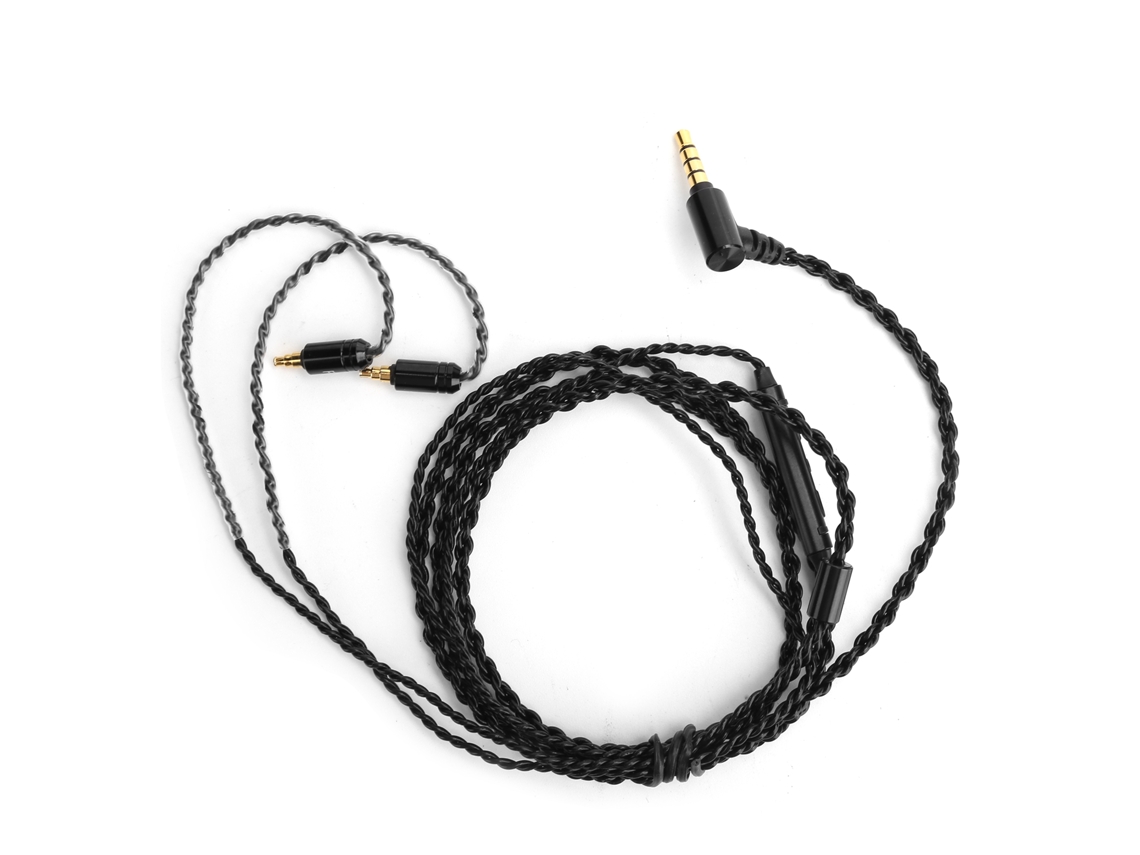 Cabo De Fone De Ouvido Com Microfone Para Sennheiser Ie40 Pro Substituição Preto 3,5mm 1,2m