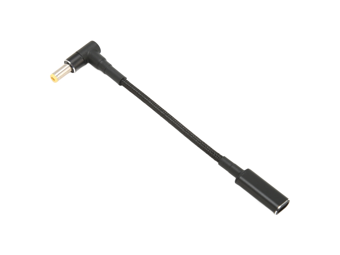 Adaptador Usb-c A Dc 5,5x2,5mm 100w De Doble Chip Con Nailon Tejido Seguro Para Portátil