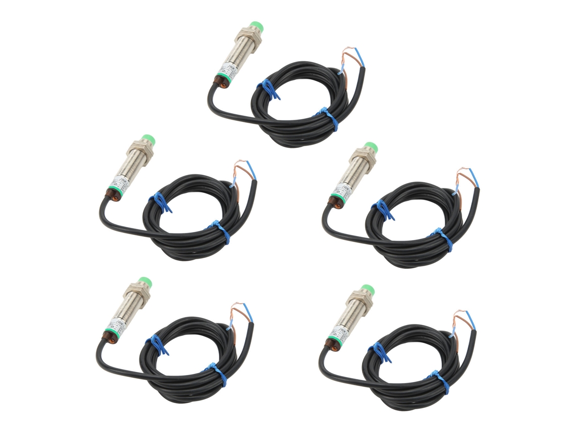 2026horizon-5pcs Interruptor De Proximidad M12x1 Sensor 2 Hilo Normalmente Abierto 90‑250vac Para Detección De Distancia