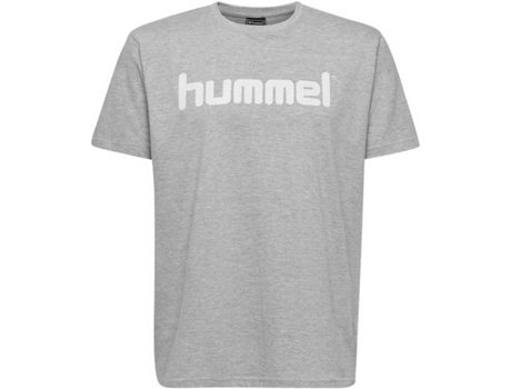 Camiseta de Hombre para Fútbol HUMMEL Go Logo Algodón Gris (S)