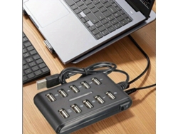 Concentrador USB 2.0 10 en 1 con interruptor. Tadvyyvayotoy