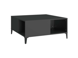 Maison Exclusive - Mesa De Centro Madera Contrachapada Negro 80x80x36,5 Cm