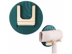 Soporte para secador de pelo, montaje en pared, plástico autoadhesivo, GOKOCO