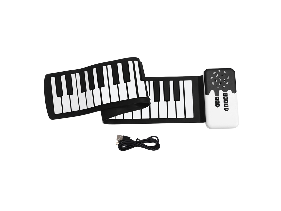 Piano Enrollable De 49 Teclas Con Altavoz, Teclado Electrónico Flexible Para Entretenimiento Y Viajes.
