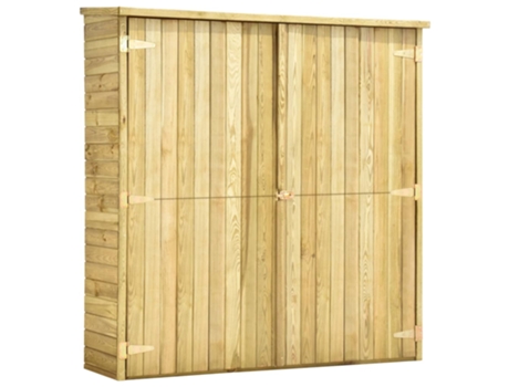 Caseta de Jardín de Madera VIDAXL Herramientas Jardín Pino Impregnada (163x50x171 cm)