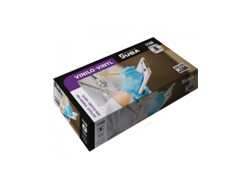 Caja 100 Guantes Desechables Vinilo Azul Sin Polvo Talla 10 JUBA