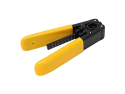 Abrazadera de fibra óptica con pequeño cable de PVC para destellos longitudinales y transversales.