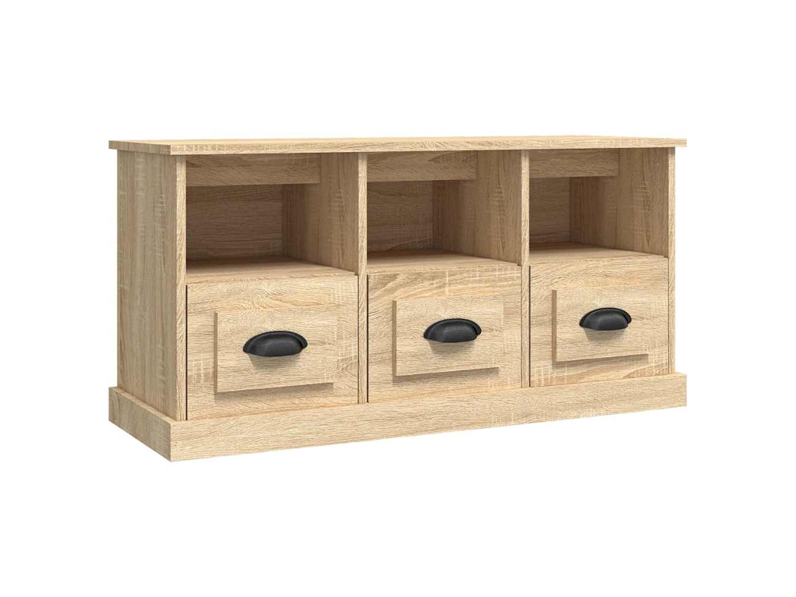 Mueble de TV MAISON EXCLUSIVE en derivados de madera de roble Sonoma (100x35x50 cm)
