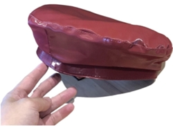 Boina De Piel Sintética Pu Para Hombre Y Mujer, Estilo Moderno, Diseño Sólido, Gorro De Pintor.