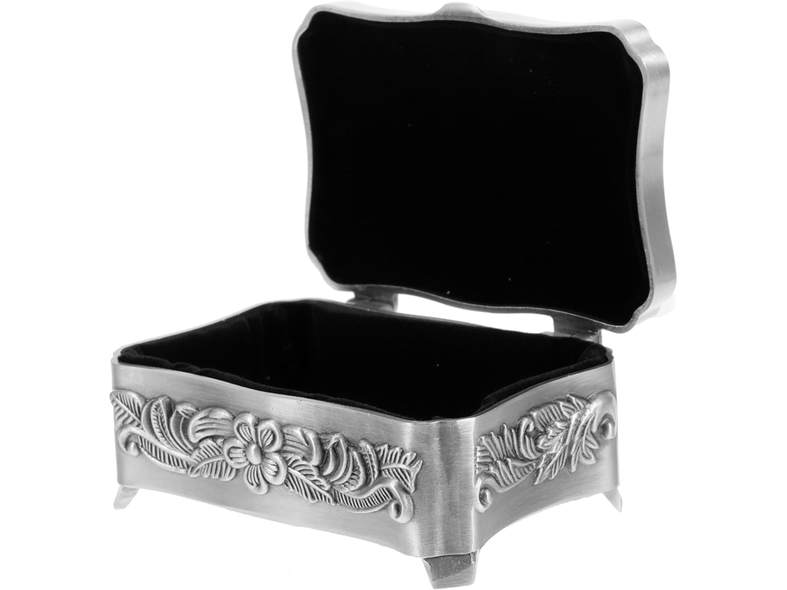 Caja De Joyería Vintage Nuobesty, Elegante Estuche Para Guardar Collares Y Pendientes.