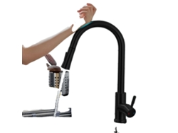 Grifo de cocina con sensor inteligente, caño retráctil, diseño duradero, cf04044lb OEM