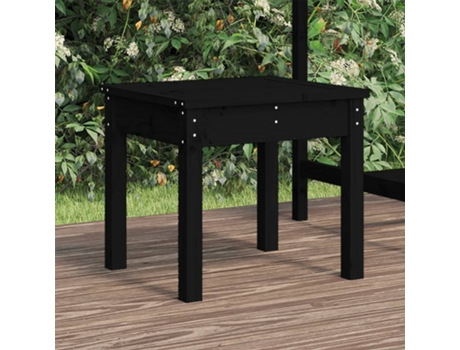 Banco De Jardín VIDAXL Negro Madera (50x44x45 cm)