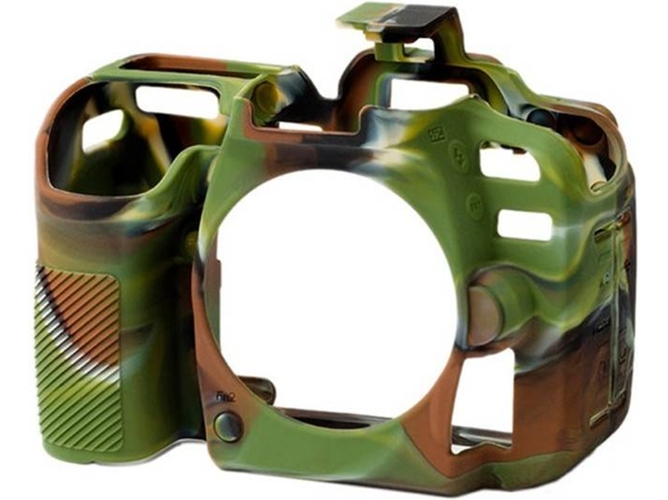Funda silicona EASYCOVER Nikon D7500 Camuflaje