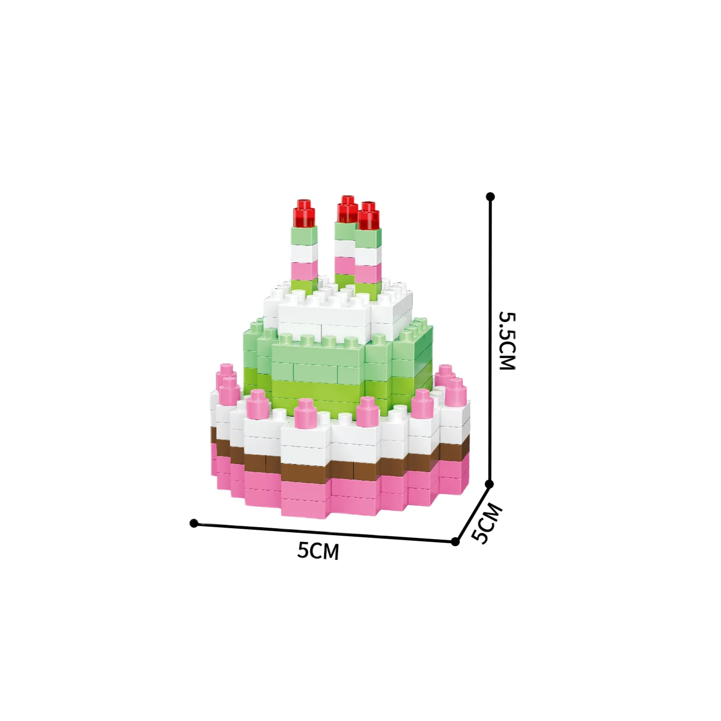 (pastel) Mini bloques de construcción de comida - Ideales para el entretenimiento de los niños y como regalos de Navidad