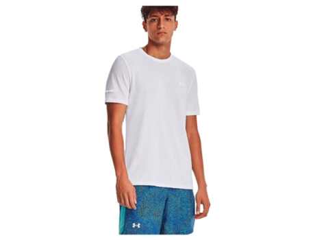 Camiseta de Hombre para Running UNDER ARMOUR Sem Costura Stride Blanco (2XL)