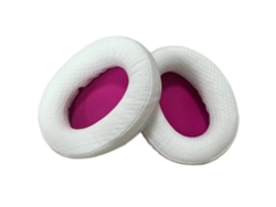Almohadillas para auriculares Kingston HyperX Cloud Pro de espuma suave, blanco/rojo