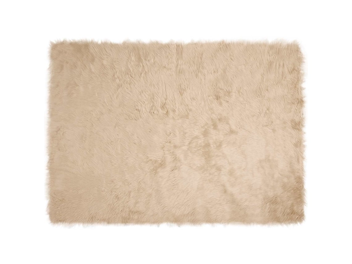 Vidaxl Alfombra De De Oveja Sintética Tafalla Beige 160 X 230 Cm