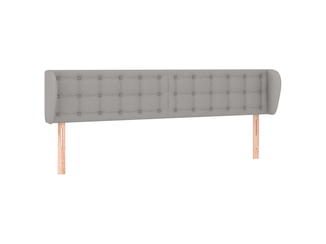 Maison Exclusive - Cabecero De Tela Gris Claro 183x23x78/88 Cm