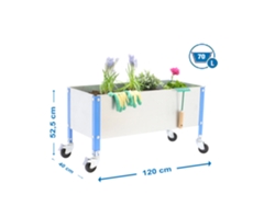 Huerto urbano Simongarden Urban Mob. 1200x400 Azul/galva