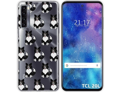 Carcasa TCL 20L TUMUNDOSMARTPHONE Dibujos Transparente Perros 07 Multicolor