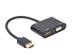 Adaptador HDMI a VGA, HDMI, VGA Gembird Hdmim Hdmifvgaf 01