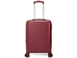 Maleta De Cabina Benzi Bz5845gt-50, Extensible Abs 55 Cm Cabina, 4 Ruedas Dobles, Cerradura De Combinación 3 Dígitos, Granate