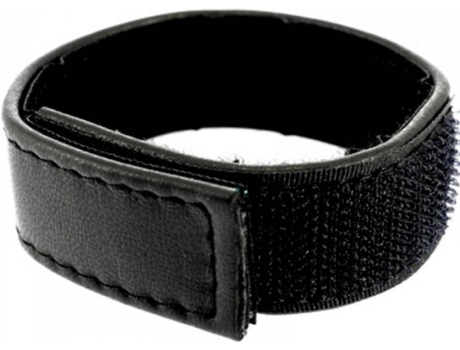 Estimulador LEATHER BODY Gallo con Cuerpo de Cuero y Correa de Bola Ajustable Ajustable - Negro