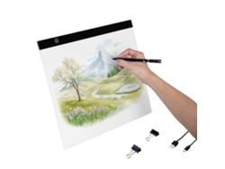Mesa de luz LED ultradelgada B4 con USB tipo CE, brillo ajustable para dibujo Tekmaquinas