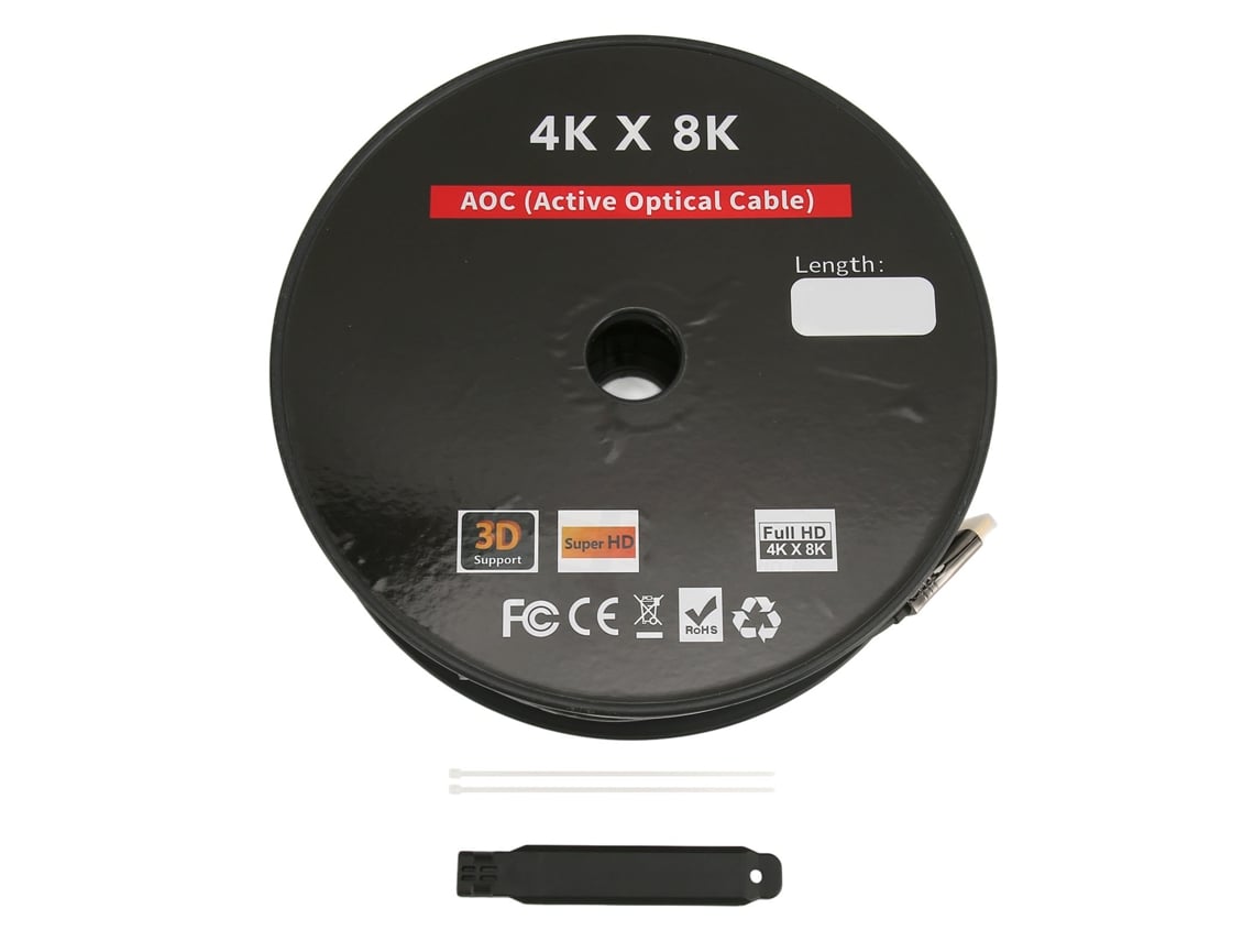 Cable de fibra óptica HDMI profesional de 18 Gbps y 4K