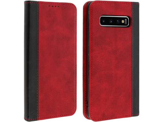 Funda Samsung Galaxy S10+ AVIZAR Wallet Rojo