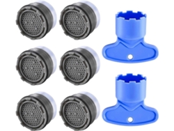 Aerador De Grifo M18.5, 6 Piezas Ahorrador De Agua Para Cocina Y Baño Con 5 Capas De Filtración Y 2 Llaves