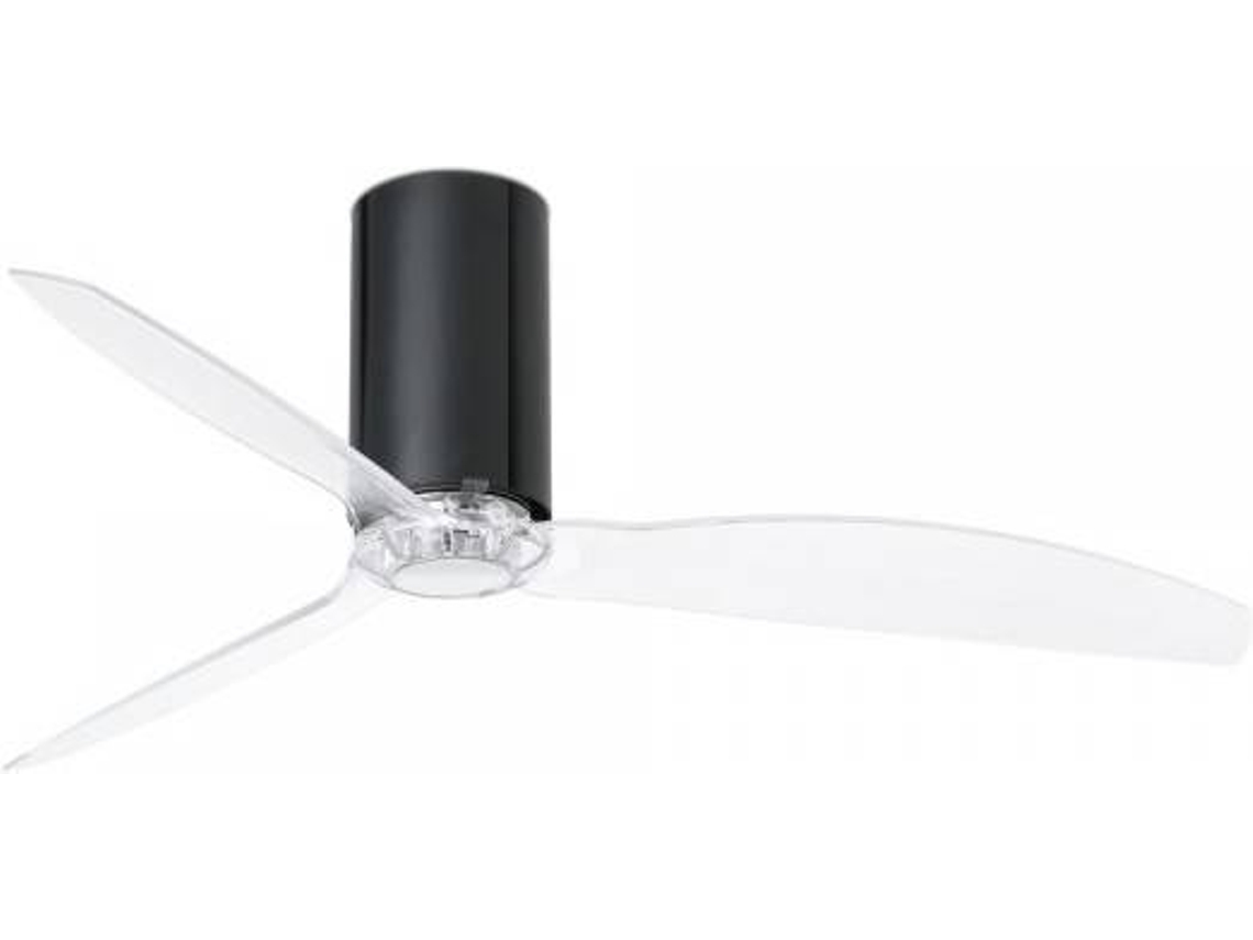 Ventilador de Techo FARO BARCELONA Mini Tube Negro (32 W - Diámetro 128 cm)