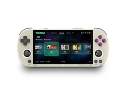 Consola De Juegos Portátil Smart Pro De Código Abierto, Retro Arcade Hd, Pantalla Ips De 4,96 Pulgadas, Sistema Linux (gris)