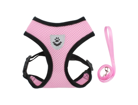 Dog Car Vest Seat Belt Set Arnés Ajustable Para Mascotas Con Cinturón De Seguridad ELKUAIE