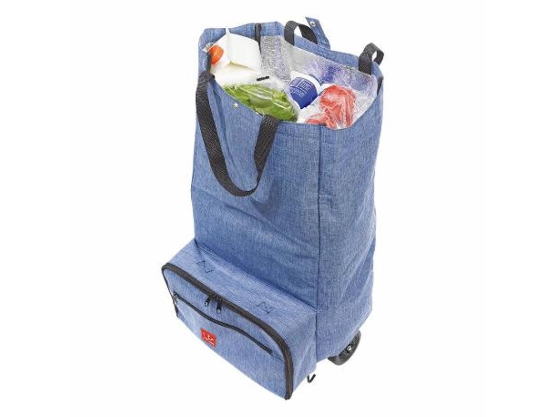 Carro compra termico 2 ruedas 30l azul 994