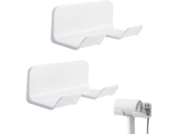 Soporte para secador de pelo, 2 piezas, montaje en pared, GOKOCO