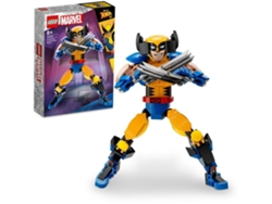 LEGO Marvel: Figura de Construção de Wolverine – Set de brinquedo de construção com X-Men completamente articulado (327 peças)