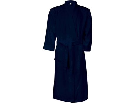 Albornoz KARIBAN Algodón Hombre (XL - Azul)