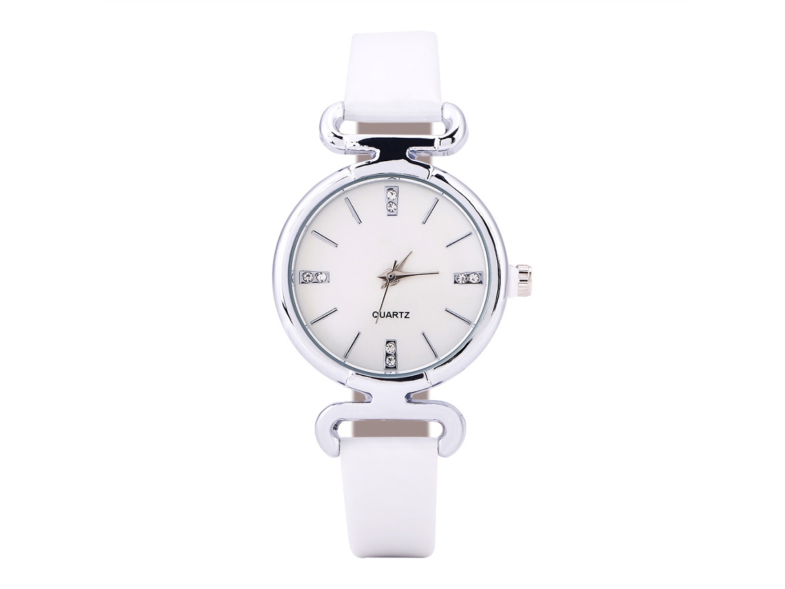 Reloj Analógico De Cuarzo De Lujo Para Mujer Lvpai Con Diamantes De Imitación, Color Plata Y Negro.