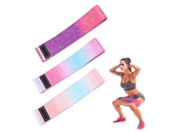 Paquete de 3 bandas de tela para glúteos, bandas de resistencia para mujeres, bandas Rosewell para entrenamiento de piernas y glúteos