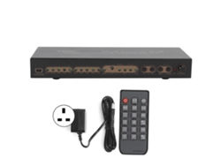 Convertidor de vídeo HDMI Matrix 4x2 4K HDR con batería de 200 mAh
