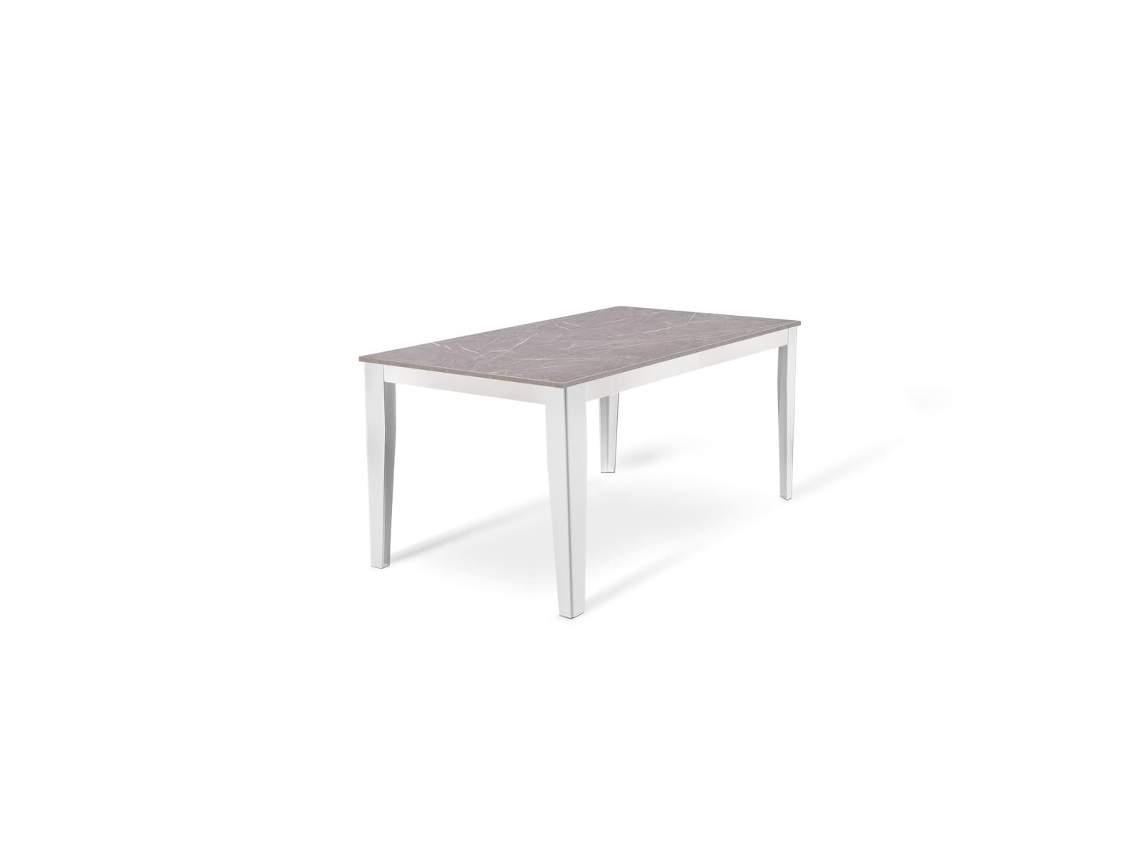Grande - Mesa extensible (156/316 x 90 cm) en Melamina Blanco STONES